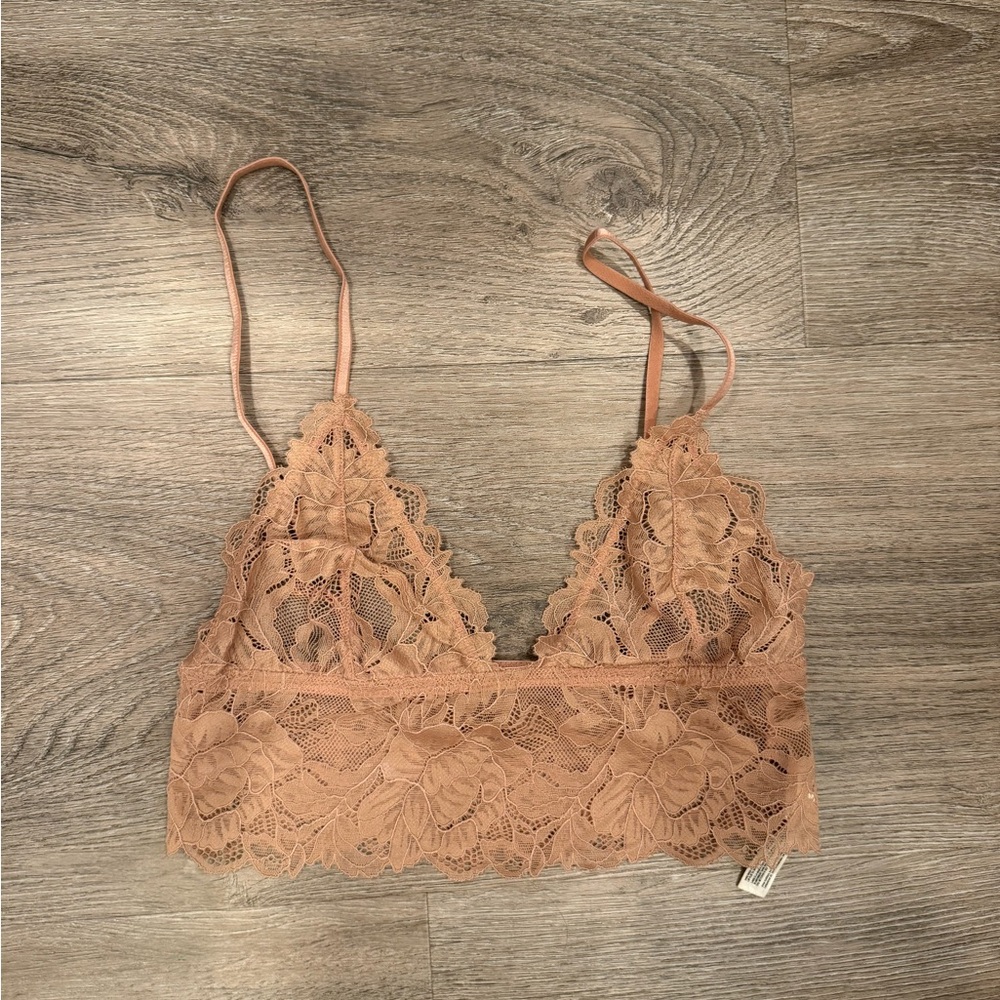 Free People Lace Bralette in nude